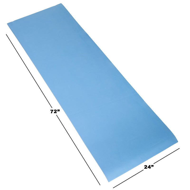 Wakeman Extra Thick Yoga Mat- Non Slip Comfort Foam, Durable Exercise Mat For Fitness, Pilates and Workout With Carrying Strap By Wakeman Fitness (Green) - Image 4